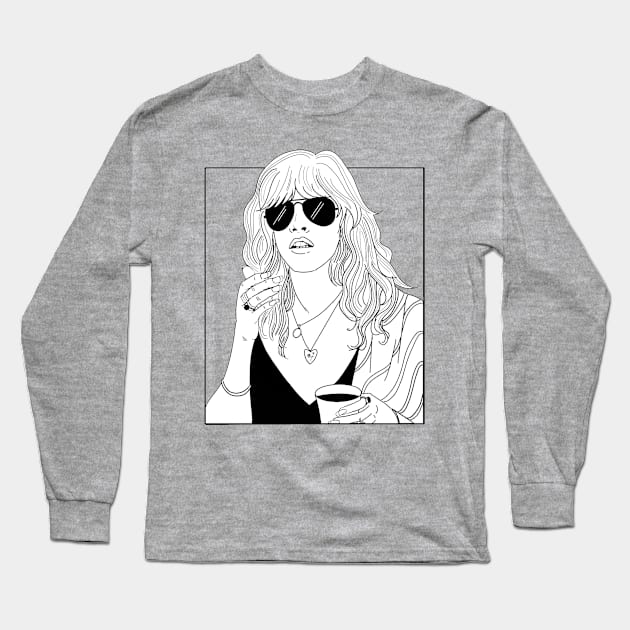 Stevie Nicks Long Sleeve T-Shirt by Princifer